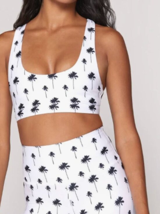 Spiritual Gangster Other - Spiritual Gangster Palm Tree Printed Studio Sports Bra